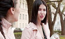 Czech teen Cindy Shine drilled by tutor Ian Scott's huge cock