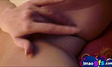 young jess was fingering her pussy until she came hard in close-up