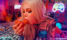 feeling excited as your little cosplayer on webcam