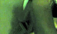 Amateur handjob on cigar chair