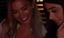 Violet Myers & Hayley Davies share a lucky guy for wild fun