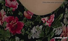 all natural brunette toying her hairy pussy 😊