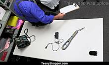 Petite 18+ Annie Archer Caught Burglar Rusty Nails. They fuck in pov.