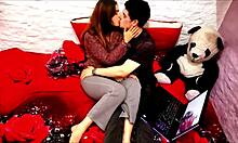 Hot Brunette Rides Big Ass In Sensual Orgasm.