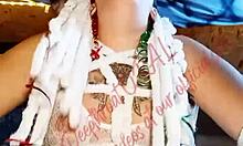 In a homemade sex tape, the pretty slave gets a sloppy wet throat fuck during cosplay.