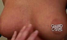 Hey cutie, tell me about your adorable college debut in this porn video!