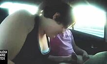 Wow, sucking cock in the moving car feels amazing!