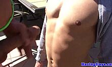 Amateur College Twinks Outdoors