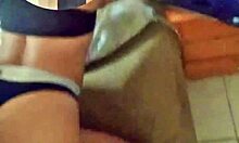 Filming Neighbor Riding Until She Notices And Moans