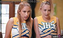 cheerleaders beg coach to choose and he drills their tight butts! 😈