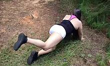 Latina Sister-In-Law Slut Seduces Lovers in Forest with Giant Cameltoe