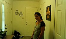 Loan shark mess - cuckold boyfriend watches her gag deep