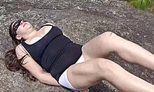 Latina Sister-In-Law Slut Seduces Lovers in Forest with Giant Cameltoe