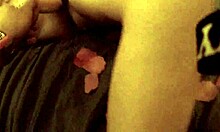 amateur feels emotional pleasure as pussy fucked with husbands cock mold and vibrator