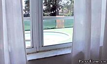 teen 18+ gives birthday blowjob and makes a mess