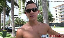 Amateur Bodybuilder Picked Up For Intense Workout Session