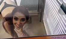 Teen Sucking Stepbro's Banana During Park Sex