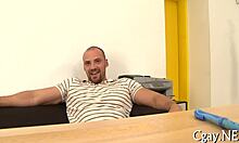 guy gets his ass drilled hard with cock sucking and fucking in gay scene