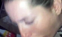 Rich Latina Slut Deepthroats and Gets Cum from This Little Whore
