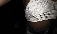 Chris diamond gives sloppy blowjob in public bathroom