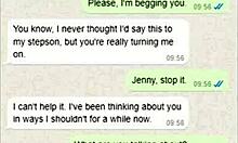 Ups, jeg sendte min stedmor et pikbillede på WhatsApp.