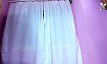 These guys are playing with the brunette's tits and ass on a leash