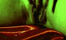 Oh, Sexy Devil Applies Hot Wax to Her Big Clit and Nipples!