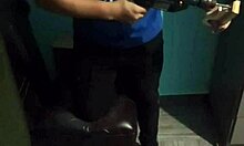 intense emotions as he sucks the carpenter