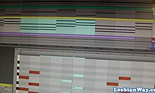 cute teen lesbian scissoring with gorgeous milf friend