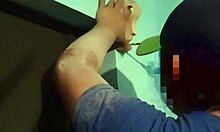 intense emotions as he sucks the carpenter