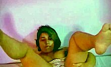 I play with my dildo and vibrator for double penetration orgasm