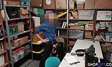 silent asian teen got punished with cock in garage office reality