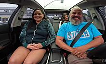 chris manauara strips naked in the car with her brother 😈