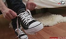 Petite Girl with Tiny Boobs in Anal Casting