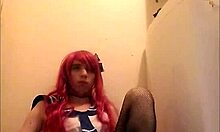 Solo Trap Jerks Off and Swallows Cum