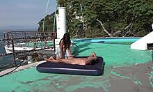 Two Asses and Two Cocks in Bedroom with Licking, Kissing, and Cum