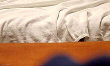 Amateur uncut cock cums