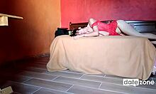 Watch this super hot babe spread her long legs and rub her clit until she cums?