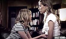 sicktaboo com - teen lesbians haley reed and coco lovelock slurped a guy’s massive cock.