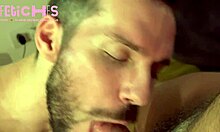 Guy receives blowjob before sitting on thick ripped ass