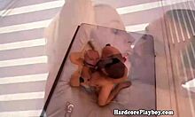 Glam amateur explores bondage in steamy sex ed