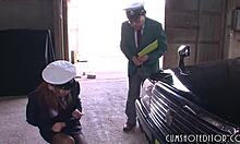 Heyy, 8 submissive japanese sluts gobbling cum in a car, wild! 😜