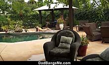 Stepdaughter Helps Stepdaddy Relax After Hot Massage With Intense Fucking