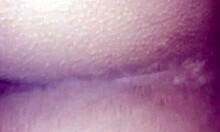 brunette young woman enjoys a relaxing solo session with amateurs