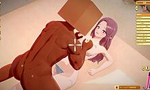 A cute teen girl gets played with by a pervert in anime style