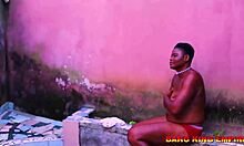 horny theresa addicted to doggy sex in the african ghetto with a big black cock