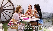 Three girls studying anatomy leela moon & nicole jaimes & liindsay castro