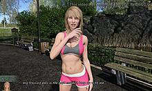 Sexy Blonde Katia Stared at During Training