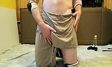 Sexy Male Cosplayer Warms Up His Hot Body With Jerk Off Instructions