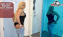 German Blonde Mom Craves Huge Black Cock for Meetup